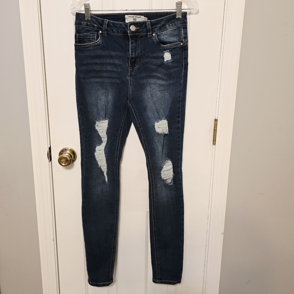 refuge Denim - Refuge Denim Rio Distressed Blue Skinny Jeans Size 7